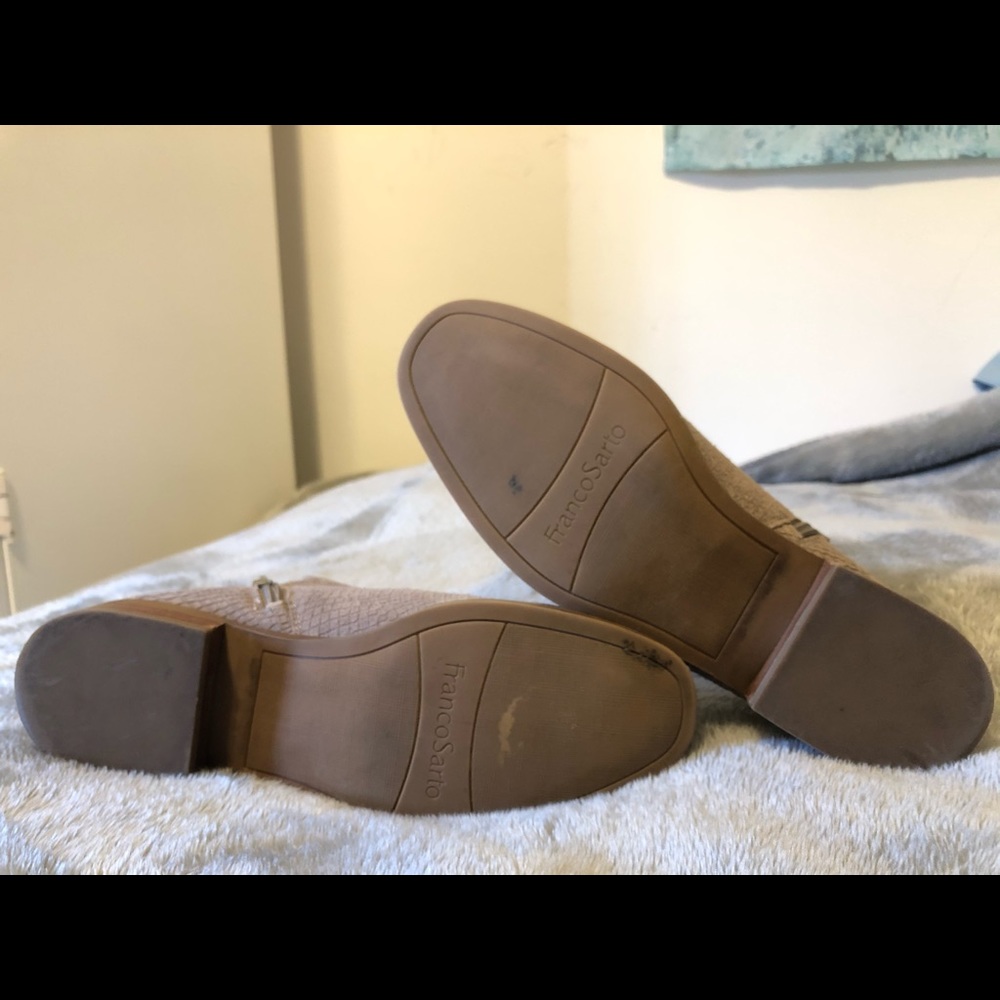 Suede croco embossed Franco sarto booties - Picture 3 of 4
